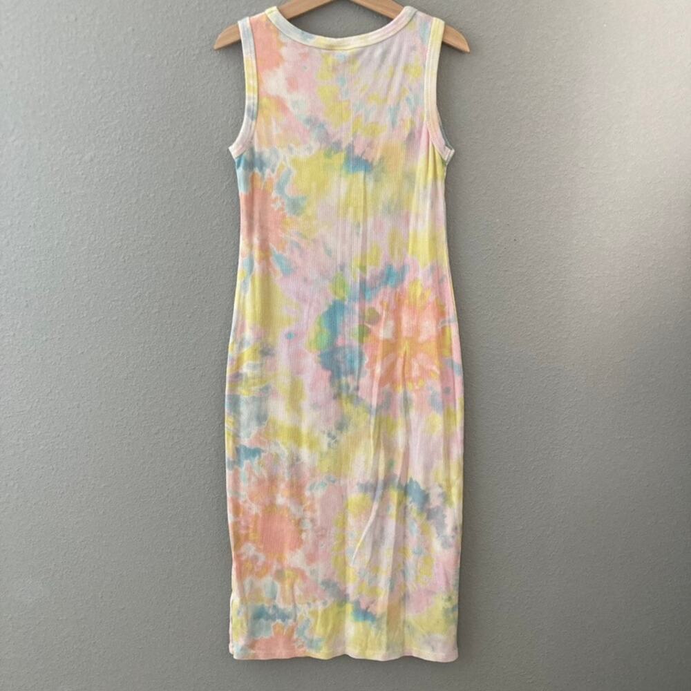 Art Class Tie Dye Ribbed Tank Maxi Dress Pastel Pink Yellow Blue Orange 6/6X - Picture 6 of 6